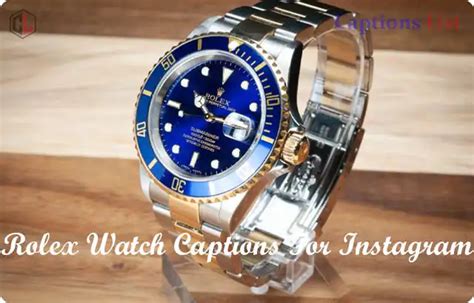 rolex symbol for instagram|rolex captions for instagram.